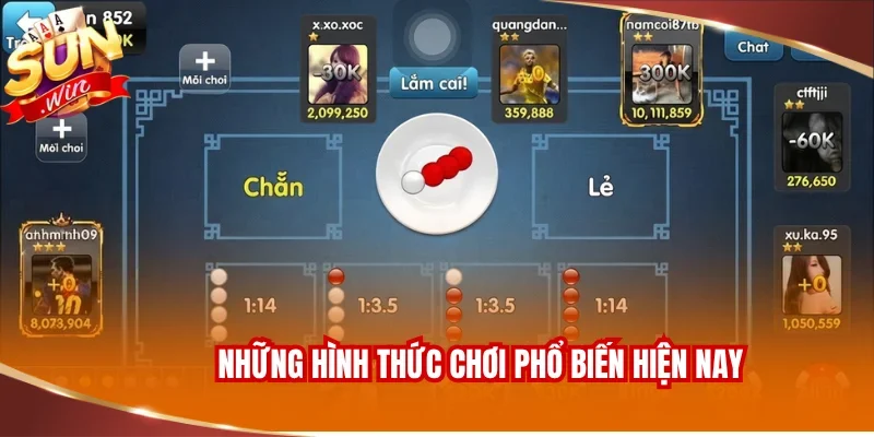 TÀI XỈU SUNWIN 2 Những hình thức chơi phổ biến hiện nay