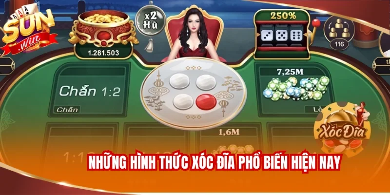 XÓC ĐĨA SUNWIN 1 Những hình thức Xóc đĩa phổ biến hiện nay